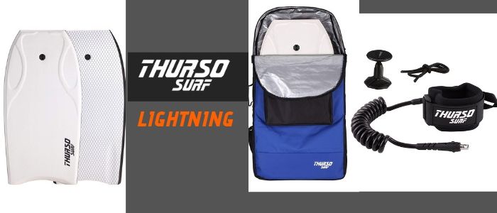 thurso surf bodyboard bag and leash